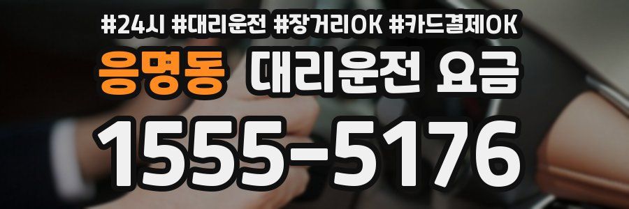 응명동 대리운전 요금