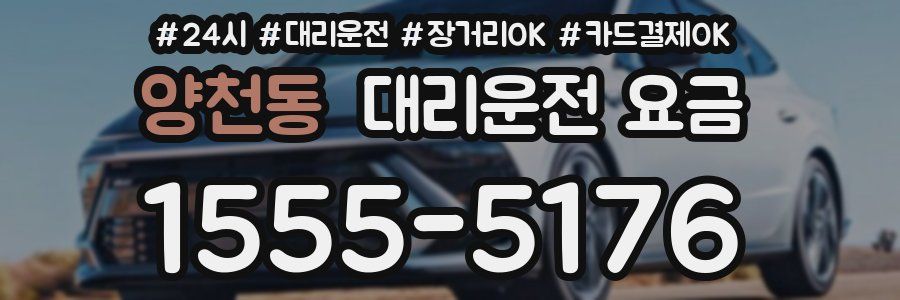 양천동 대리운전 요금