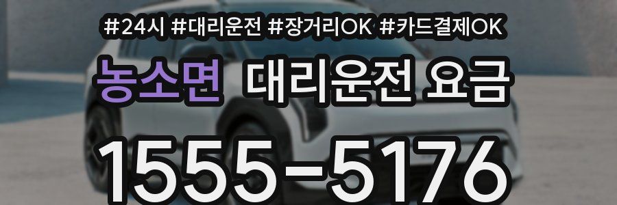 농소면 대리운전 요금