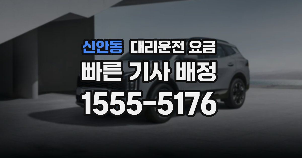 신안동 대리운전 가격