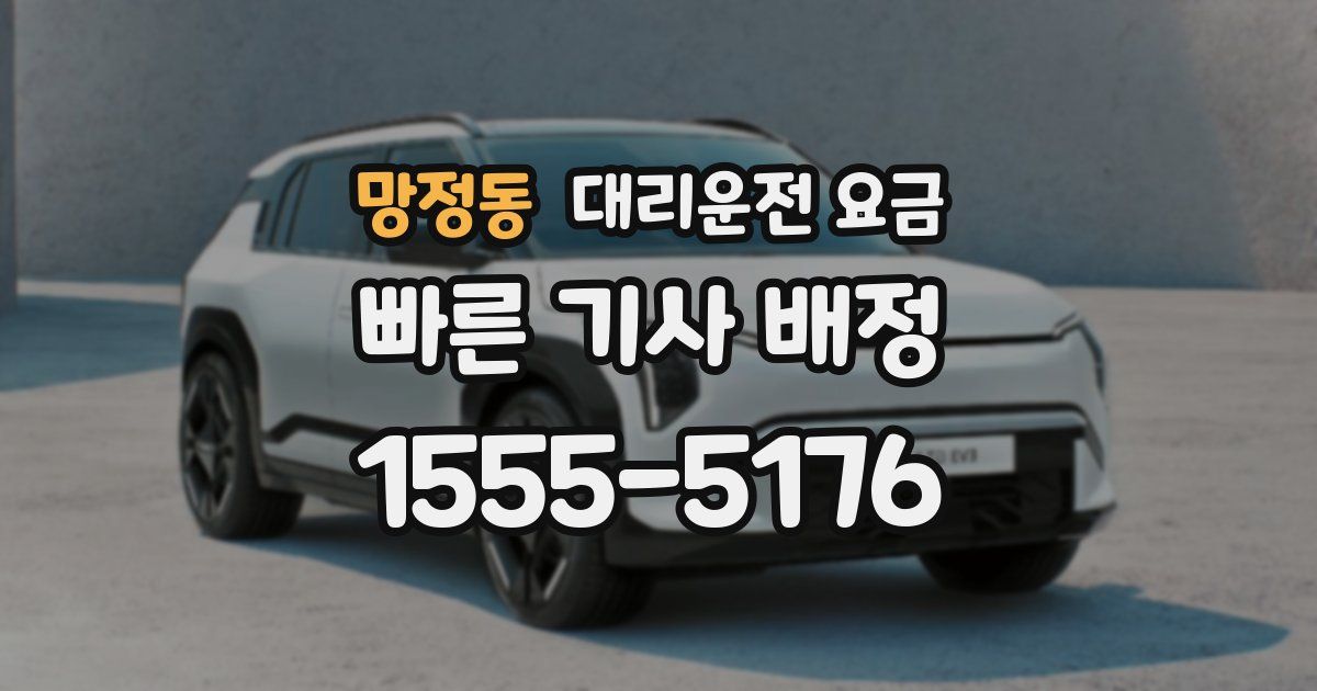 망정동 대리운전 가격