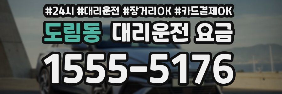 도림동 대리운전 요금