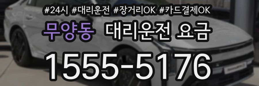 무양동 대리운전 요금