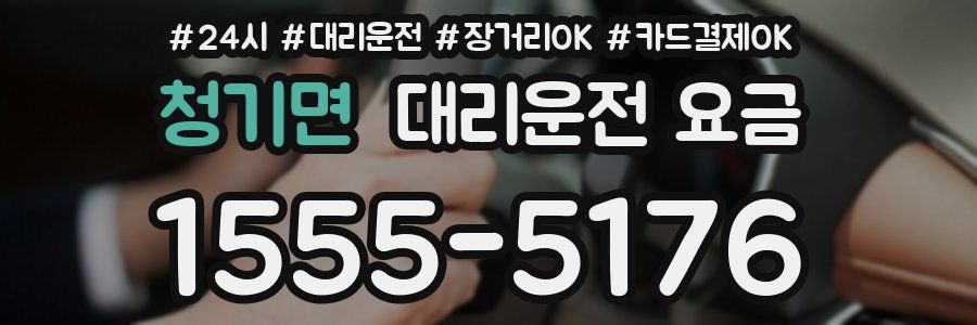 청기면 대리운전 요금