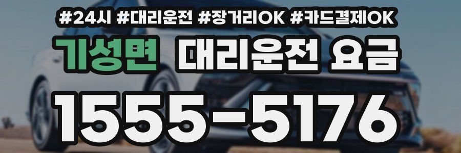 기성면 대리운전 요금