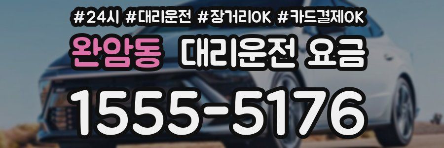 완암동 대리운전 요금