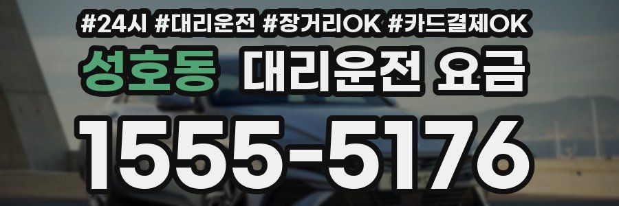 성호동 대리운전 요금