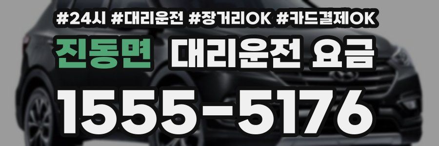 진동면 대리운전 요금