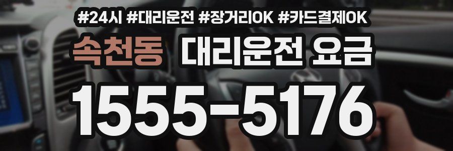 속천동 대리운전 요금