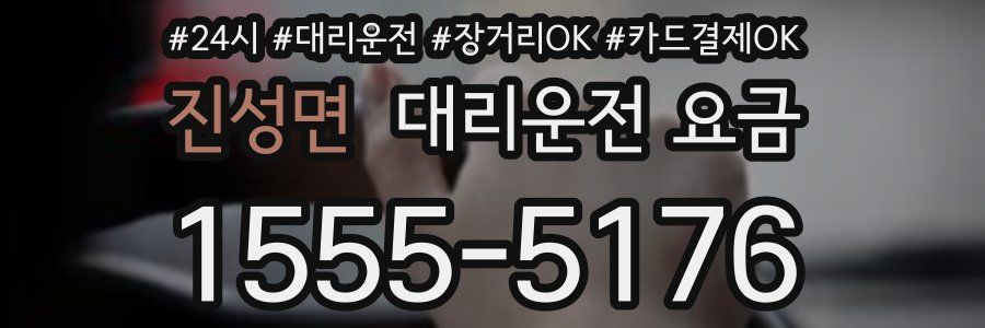 진성면 대리운전 요금