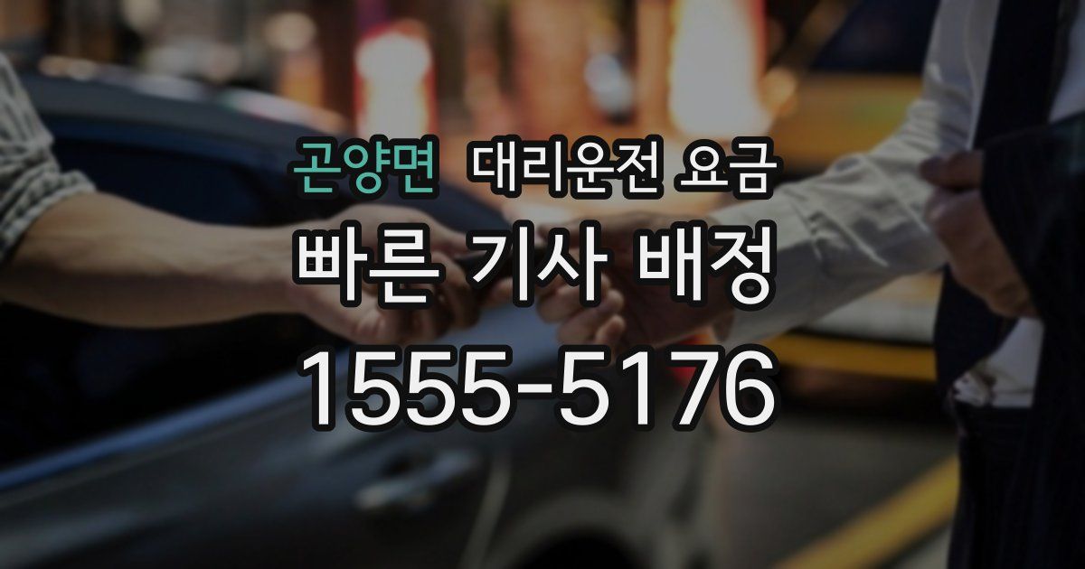 곤양면 대리운전 가격