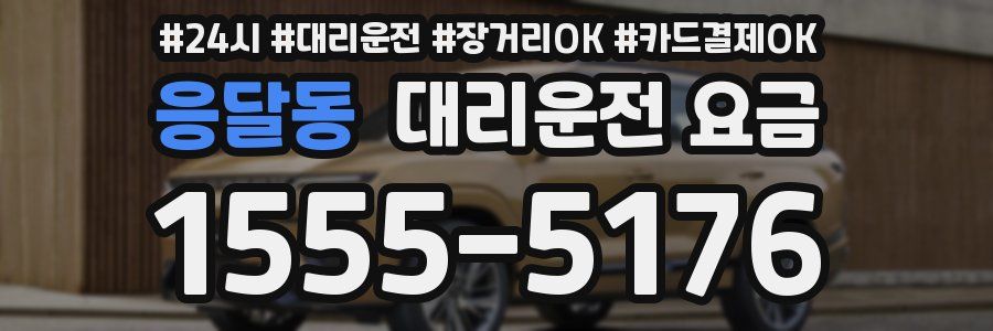 응달동 대리운전 요금