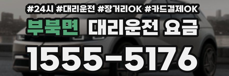 부북면 대리운전 요금