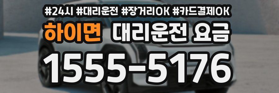 하이면 대리운전 요금