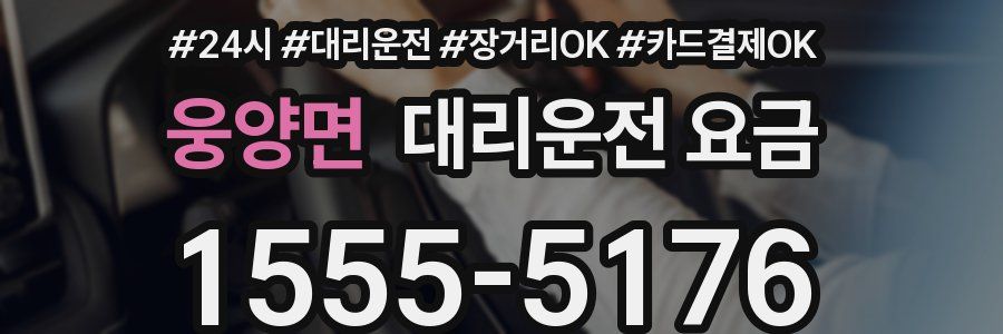 웅양면 대리운전 요금
