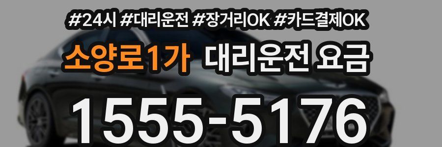 소양로1가 대리운전 요금