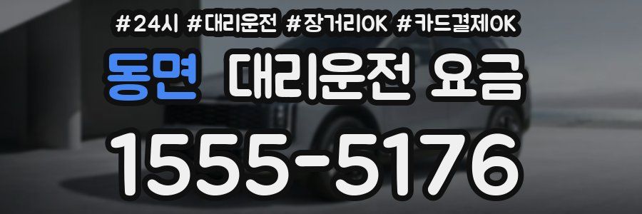동면 대리운전 요금