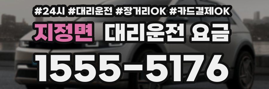 지정면 대리운전 요금