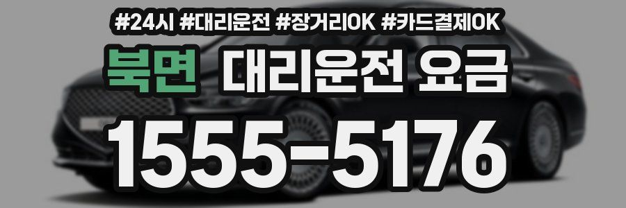 북면 대리운전 요금