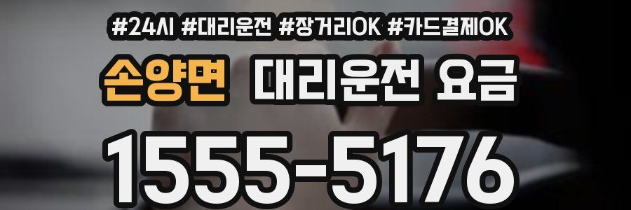 손양면 대리운전 요금