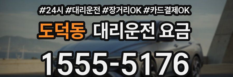 도덕동 대리운전 요금