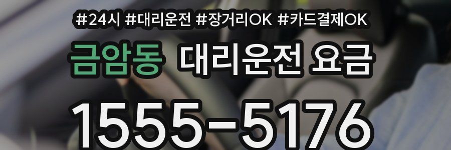 금암동 대리운전 요금