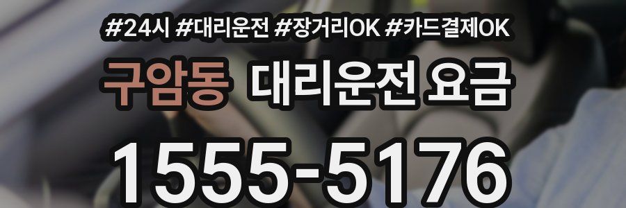 구암동 대리운전 요금