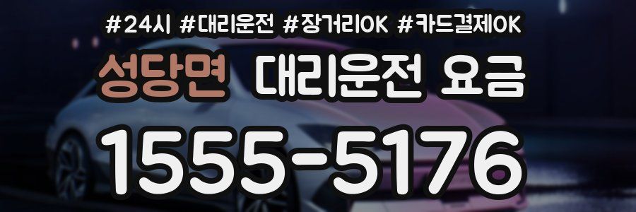 성당면 대리운전 요금