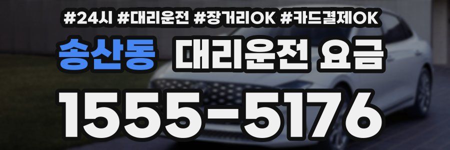 송산동 대리운전 요금