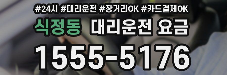 식정동 대리운전 요금