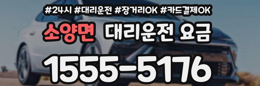 소양면 대리운전 요금