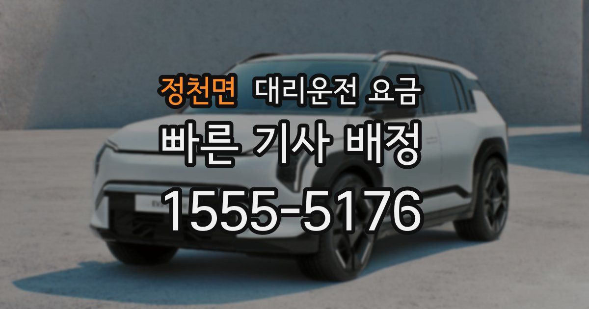 정천면 대리운전 가격