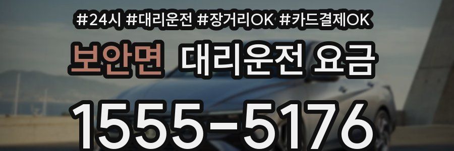 보안면 대리운전 요금