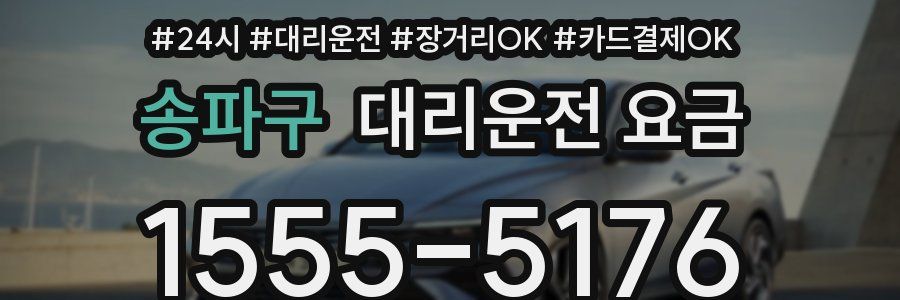 송파구 대리운전 요금