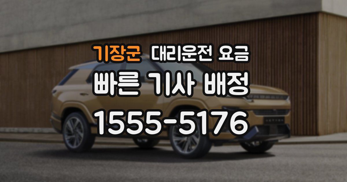 기장군 대리운전 가격