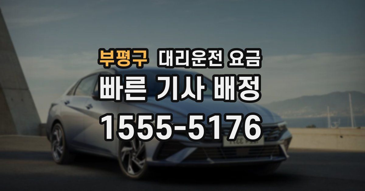 부평구 대리운전 가격