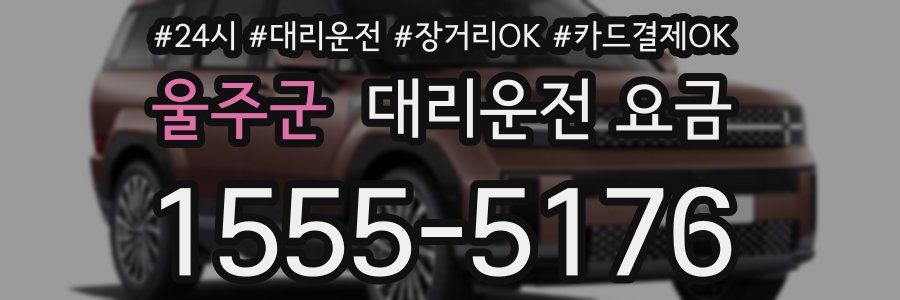 울주군 대리운전 요금