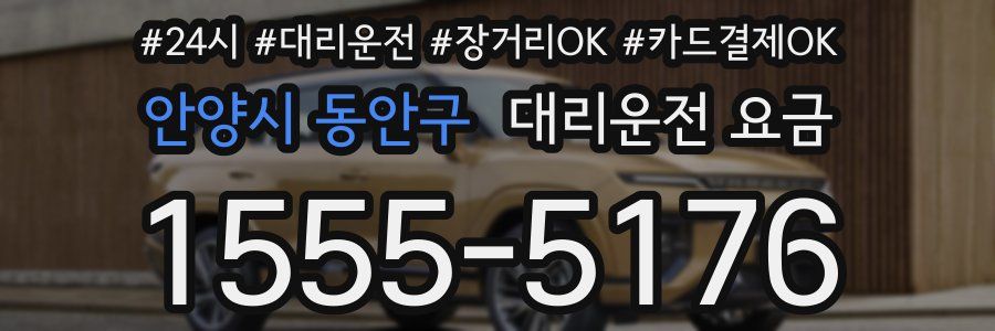 안양시 동안구 대리운전 요금