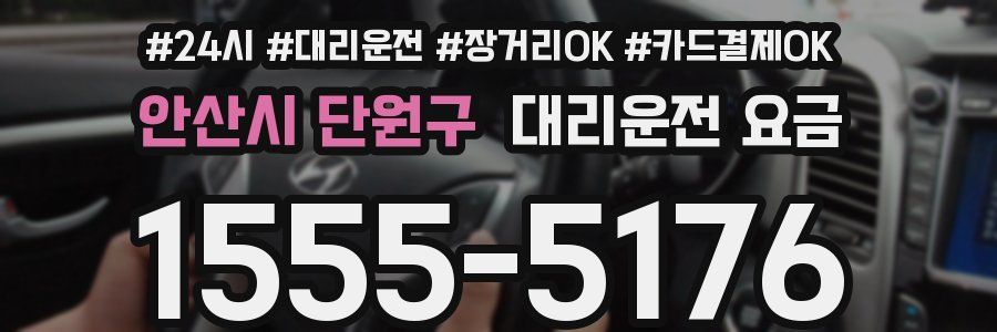 안산시 단원구 대리운전 요금