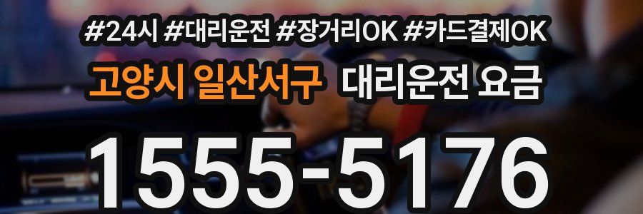 고양시 일산서구 대리운전 요금