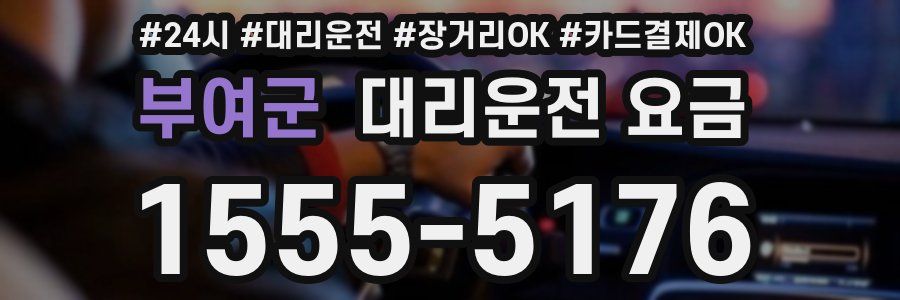 부여군 대리운전 요금