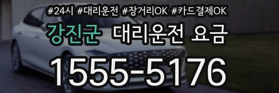 강진군 대리운전 요금