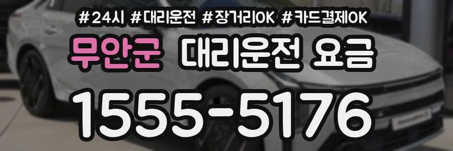 무안군 대리운전 요금