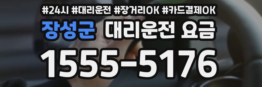 장성군 대리운전 요금
