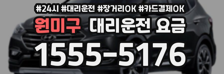 원미구 대리운전 요금