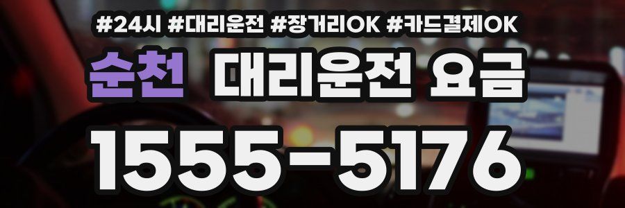 순천 대리운전 요금