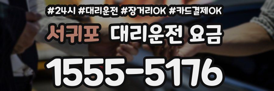 서귀포 대리운전 요금