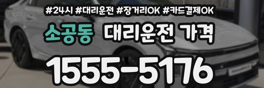 소공동 대리운전 가격
