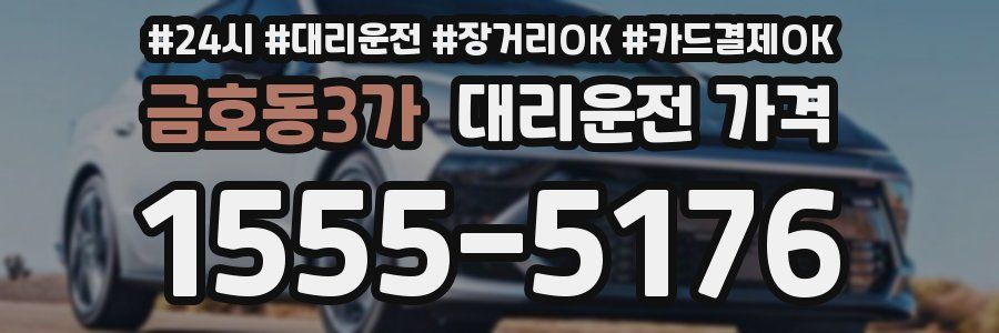 금호동3가 대리운전 가격