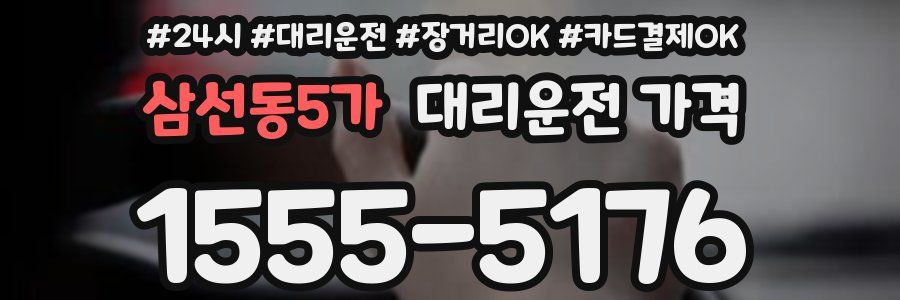 삼선동5가 대리운전 가격